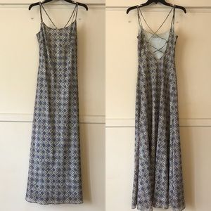 Vintage Strappy Low back maxi Dress 2